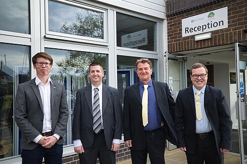 Lib Dem Councillors outside the Town Hall