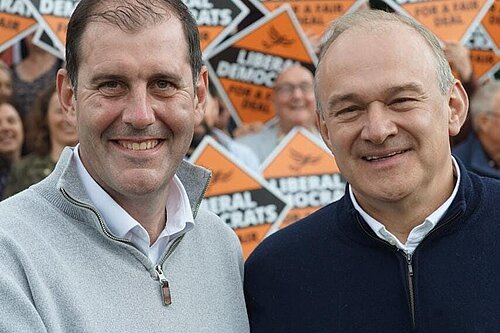 Party Leader Sir Ed Davey supported Lee Dillon